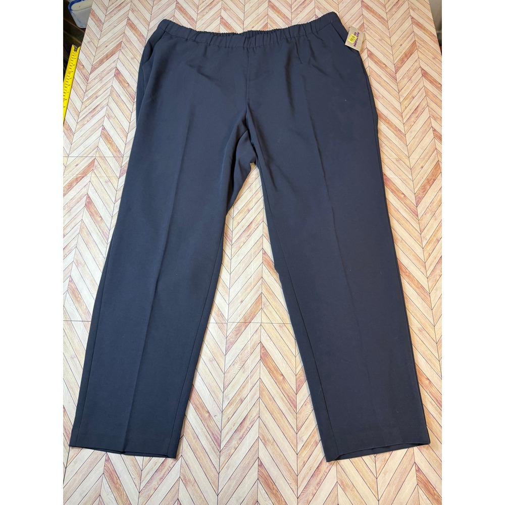 NWT Alison Daley Womens 22W Deep Navy Medical Pants Elastic Waist‎ Scrubs 22